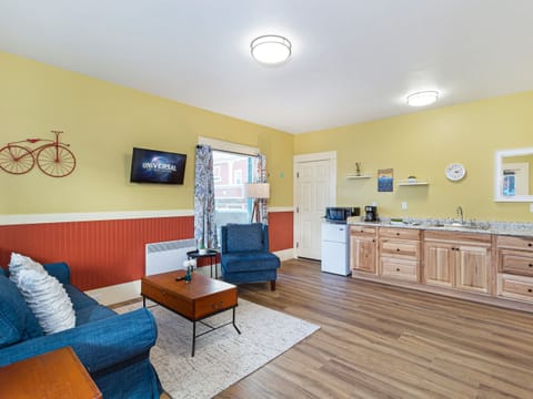 Cozy Corner Unit #1 can connect to Unit #3 with the shared secured door for a larger adult group.