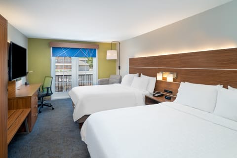Standard Room, 2 Queen Beds | Desk, bed sheets