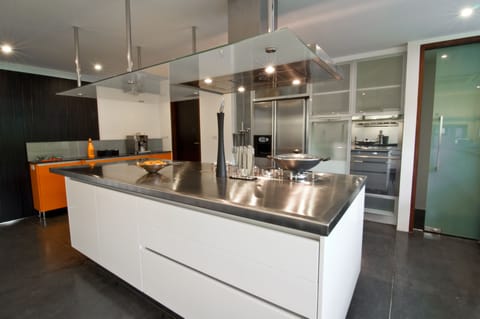 Luxury Villa | Private kitchen | Highchair, cookware/dishes/utensils, dining tables