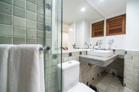 LUXO SUPERIOR DUPLEX | Bathroom | Shower, hair dryer, towels