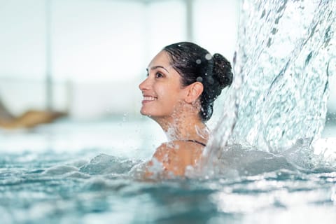 2 indoor pools, open 9:00 AM to 6:30 PM, pool umbrellas, sun loungers