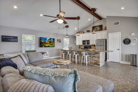 Upstairs Living Space and Open Floor Plan