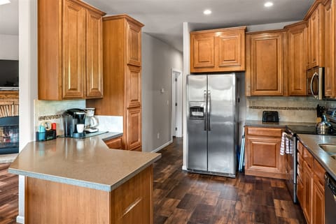 Modern stainless appliances