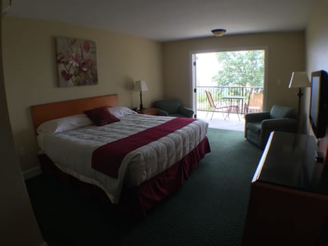 Standard Room, 1 King Bed, Refrigerator & Microwave, Lake View | Iron/ironing board, free WiFi, bed sheets