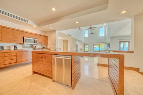 Luxury Villa, 5 Bedrooms, Private Pool, Ocean View | Private kitchen | Fridge, highchair, cleaning supplies