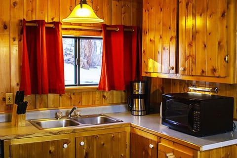 The kitchen is fully stocked, prepare meals like you are at your Lake Home : )