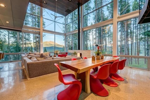 Dine in the midst of breathtaking views; table seats up to 12