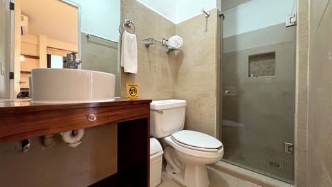 Superior King | Bathroom | Shower, free toiletries, towels, soap