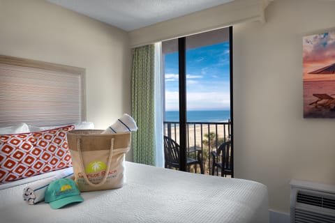 Double Queen Pier View with Balcony | In-room safe, desk, laptop workspace, blackout drapes