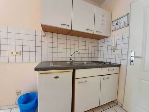 Double Room, 1 Queen Bed, Balcony | Private kitchen | Fridge, stovetop, electric kettle