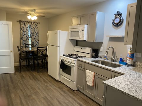 Kitchen with dining table 