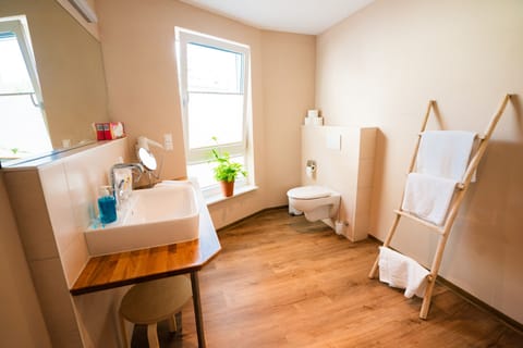 Deluxe Room | Bathroom | Shower, hair dryer, towels, soap