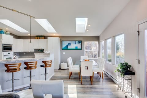 Spend time together in the open concept.