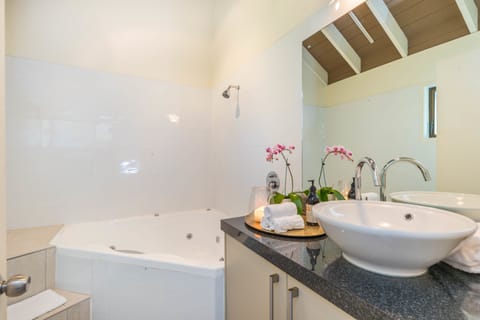 Studio, Jetted Tub | Bathroom | Shower, free toiletries, hair dryer, towels