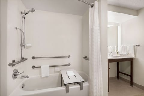 Suite,One Queen Accessible BathTub Nonsmoking | Bathroom | Free toiletries, hair dryer, towels, soap