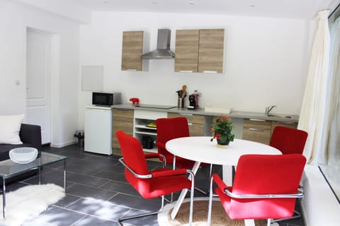 Dining and kitchen area