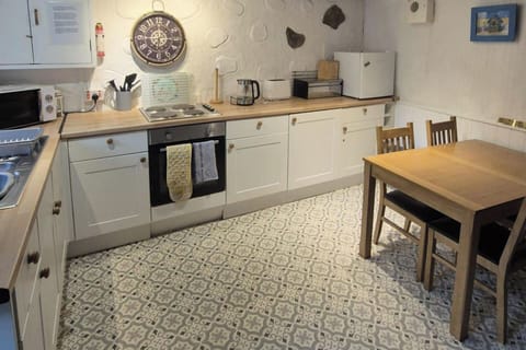 New flooring laid July 24, kitchen/dinner area