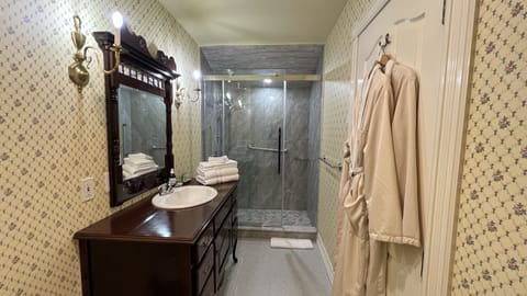 Traditional Room, 1 King Bed | Bathroom | Free toiletries, hair dryer, bathrobes, towels