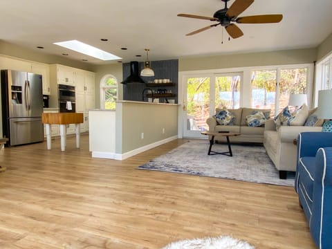 Open Kitchen and Living Sunroom