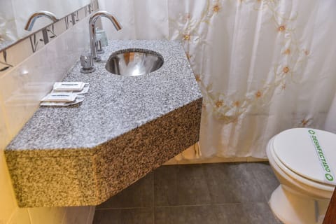 Standard Double Room | Bathroom | Combined shower/tub, hair dryer, bidet, towels