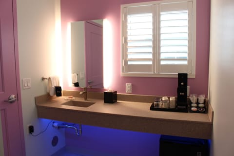 Room, 2 Queen Beds | Bathroom | Eco-friendly toiletries, hair dryer, towels, soap