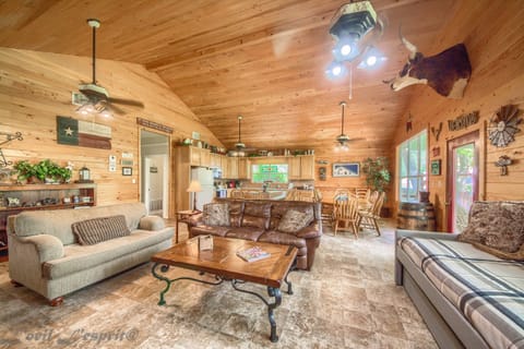 Texas Star living room and kitchen.
