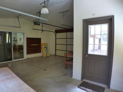 Garage in guest house.