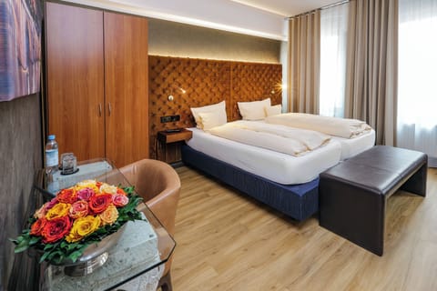 Comfort Double Room | Premium bedding, in-room safe, desk, soundproofing