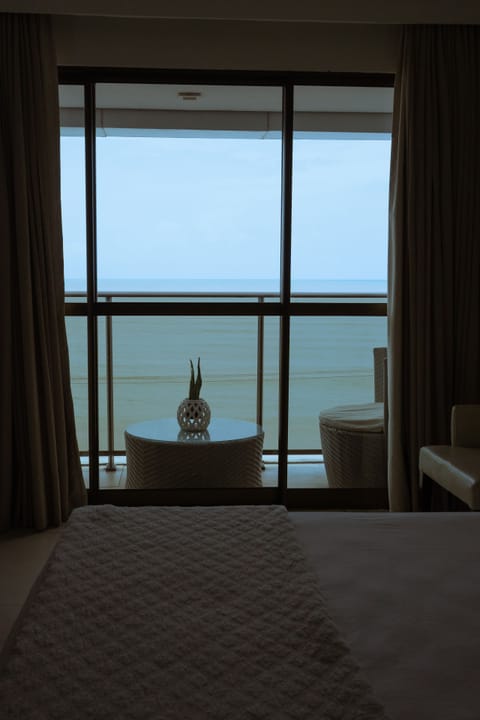 Double Room, Balcony, Beach View | Minibar, in-room safe, desk, blackout drapes