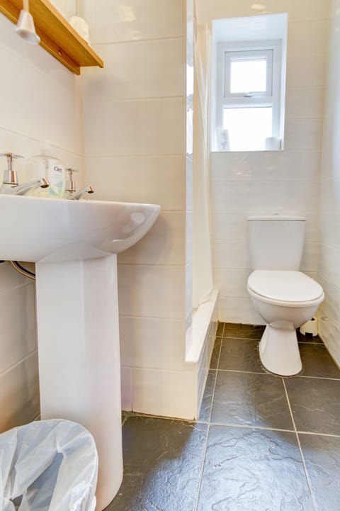 Family Room 9 | Bathroom | Shower, free toiletries, hair dryer, towels