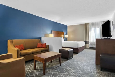 Room, 1 King Bed, Non Smoking | Desk, laptop workspace, iron/ironing board, free WiFi