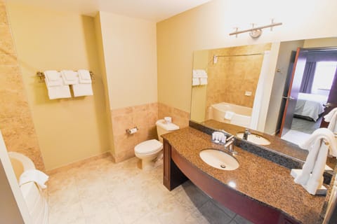 Executive Suite | Bathroom | Combined shower/tub, hair dryer, towels