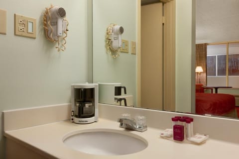 Shower, eco-friendly toiletries, hair dryer, towels