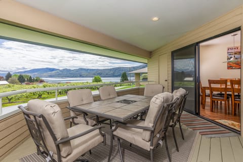 Enjoy the lake and mountain views from your private deck