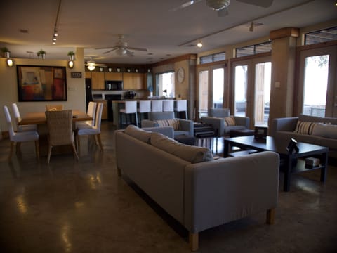 This is the view of the downstairs living room.