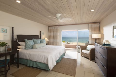 Deluxe Room, Terrace, Beachfront (Ground Floor) | Hypo-allergenic bedding, minibar, in-room safe, desk