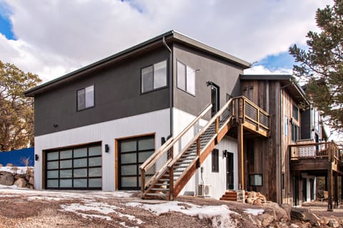 Stairs to apartment entrance
