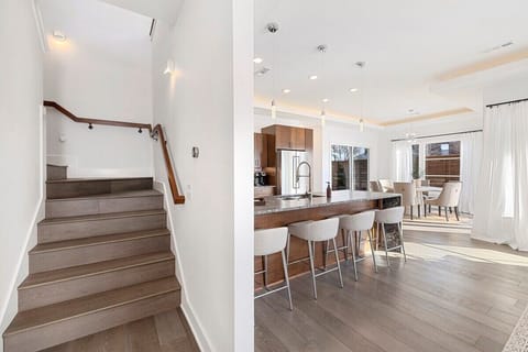 Upon entry, guests are greeted by ample amounts of natural light in our open floor plan living space.