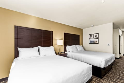 Premium bedding, pillowtop beds, in-room safe, desk