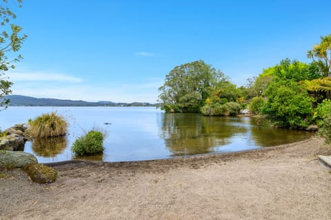 Private beach, sun loungers, beach towels, kayaking