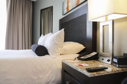 Deluxe Suite, 1 Bedroom | Blackout drapes, iron/ironing board, cribs/infant beds, rollaway beds