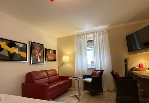 Comfort Double Room, 1 King Bed | Living area | Plasma TV