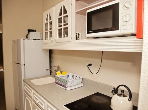 Studio, Ground Floor | Private kitchen | Fridge, microwave, stovetop, toaster