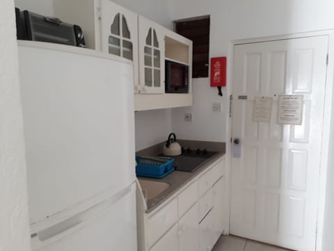 Studio, Balcony | Private kitchen | Fridge, microwave, stovetop, toaster