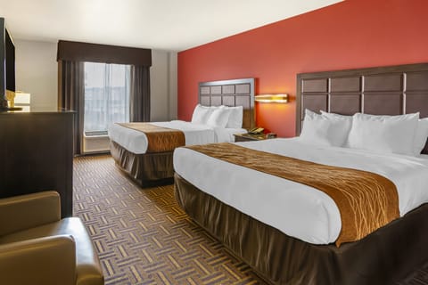 Basic Room, 2 Queen Beds, Accessible | Down comforters, pillowtop beds, in-room safe, desk