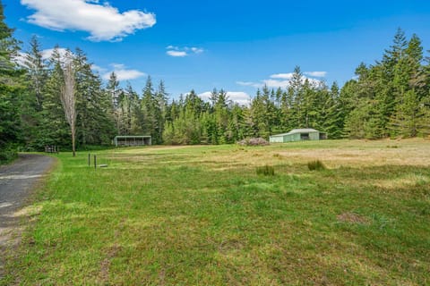Extra parking area in field. There is 1/2 mile of gravel road off Highway 101 to reach house.