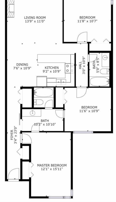 Condo (700 Monarch 302) | Floor plan