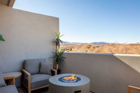 Balcony Seating and Fire Pit