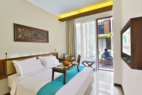 Deluxe Room, Pool Access | In-room safe, desk, rollaway beds, free WiFi