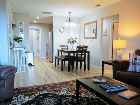 Living room is open to the dining room.